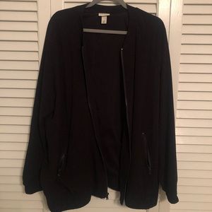 AVA VIV Black Bomber Jacket